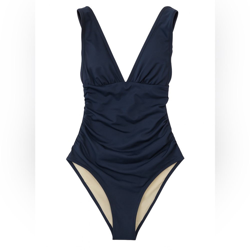 Elegant Navy One-Piece Swimsuit